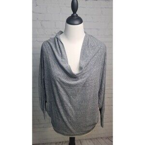 We the Free Women's Cowl Neck Gray Tunic Top Size XS Drapey Stretch Slouchy